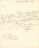 Cuyler, Cornelius - Autograph Letter Signed 1799