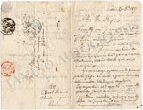 De Charlemagne, Crevel - Autograph Letter Signed 1837