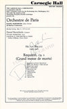 Conductors Signed Program Pages – Set of 42