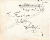 Vintage Opera Signers - Lot of Signed Album Pages