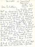 Ward, David - Autograph Letter Signed + Essay