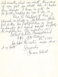 Ward, David - Autograph Letter Signed + Essay