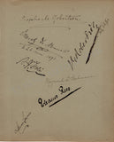 De Munck, Ernest - De Pachmann, Marguerite - Neruda, Wilma & Others - Set of 2 Signed Cardboards