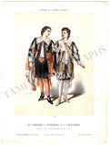 Ballet Dancers - Set of 3 Vintage Prints from 1850s