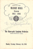 Mitropoulos, Dimitri - Signed Program Toronto 1946