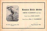 Vladimiroff, Dimitri - Ballet Studio Brochure