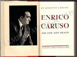 Caruso, Dorothy - Signed Book "Enrico Caruso: His Life and Death"
