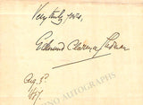 Stedman, Edmund Clarence - Autograph Note Signed