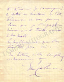 Colonne, Edouard - Autograph Letter Signed 1881