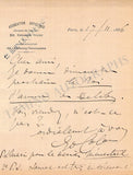 Colonne, Edouard - Set of 2 Autograph Letters & Cards