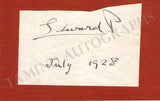 Edward, Prince of Wales - Signature Cut 1928