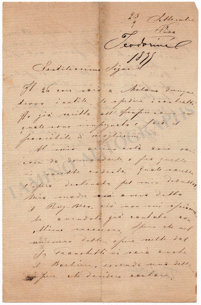 Teodorini, Elena - Set of 4 Autograph Letters Signed