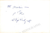 Wiesel, Elie - Signed Card 1983