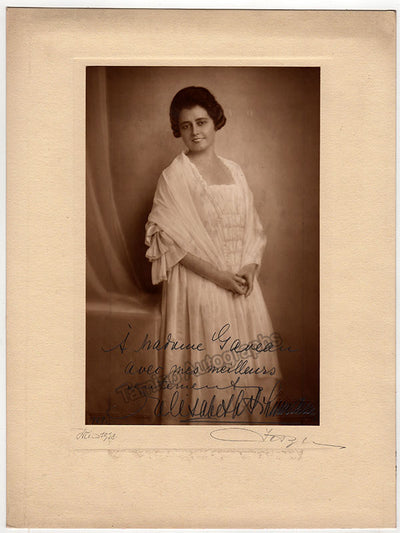 Large photo signed 1929