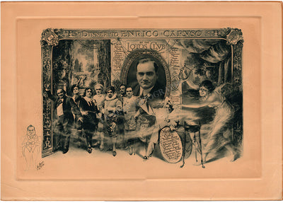 Caruso, Enrico - Lottos Club Engraving 1916