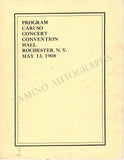 Caruso, Enrico - Concert Program New York 1908