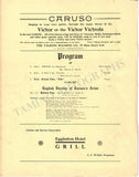 Caruso, Enrico - Concert Program New York 1908