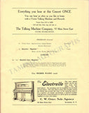 Caruso, Enrico - Concert Program New York 1908