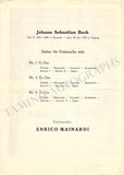 Mainardi, Enrico - Set of 6 Concert Programs Vienna 1949-1959