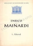 Mainardi, Enrico - Set of 6 Concert Programs Vienna 1949-1959