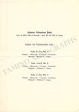 Mainardi, Enrico - Set of 6 Concert Programs Vienna 1949-1959