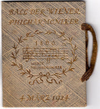 Korngold, Erich - Signed Wiener Philharmoniker Ball Program 1924