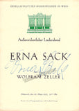 Vienna Opera - Lot of 10 Signed Programs