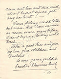 Schumann-Heink, Ernestine - Autograph Letter Signed