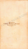 Nicolini, Ernesto - Signed Vintage CDV Photograph