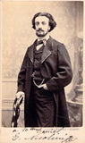 Nicolini, Ernesto - Signed Vintage CDV Photograph