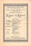 D'Albert, Eugen - Set of 10 Concert Programs Vienna 1897-1902