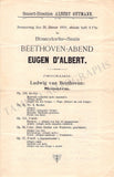 D'Albert, Eugen - Set of 10 Concert Programs Vienna 1897-1902
