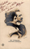 Eva Tetrazzini Autograph Signed Photo Postcard with Campanini
