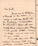 Campana, Fabio - Autograph Letter Signed 1873