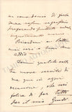 Campana, Fabio - Autograph Letter Signed 1873