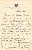 Gerdes, Federico - Autograph Letter Signed 1940