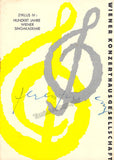 Fricsay, Ferenc - Signed Program Vienna 1958
