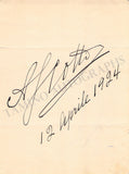 De Lucia, Fernando - Scotti, Antonio - Signed Album Page
