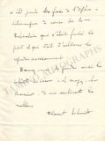 Schmitt, Florent - Autograph Letter Signed 1919