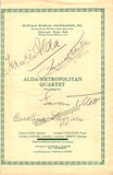 Alda, Frances - Tibbett, Lawrence & Others - Signed Program Buffalo 1924