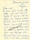 Poulenc, Francis - Autograph Letter Signed 1947