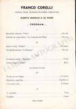 Corelli, Franco - Signed Recital Program Englewood 1962