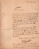 Fayolle, Francois-Joseph-Marie - Autograph Letter Signed 1812