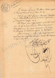 Berton, Francois - Set of 2 Signed Documents