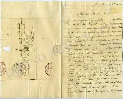 Lays, Francois - Autograph Letter Signed 1830