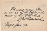 Damrosch, Frank - Signed Album Page 1920