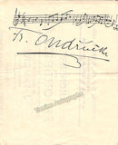 Ondricek, Frantisek - Signed Playbill