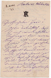 Krolop, Franz - Autograph Letter Signed 1893