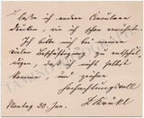 Krukl, Franz - Autograph Note Signed on Card