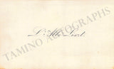 Liszt, Franz - Signed Visiting Card